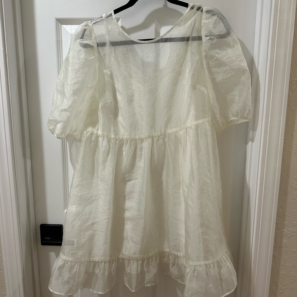 Aritzia Cream Mini Dress